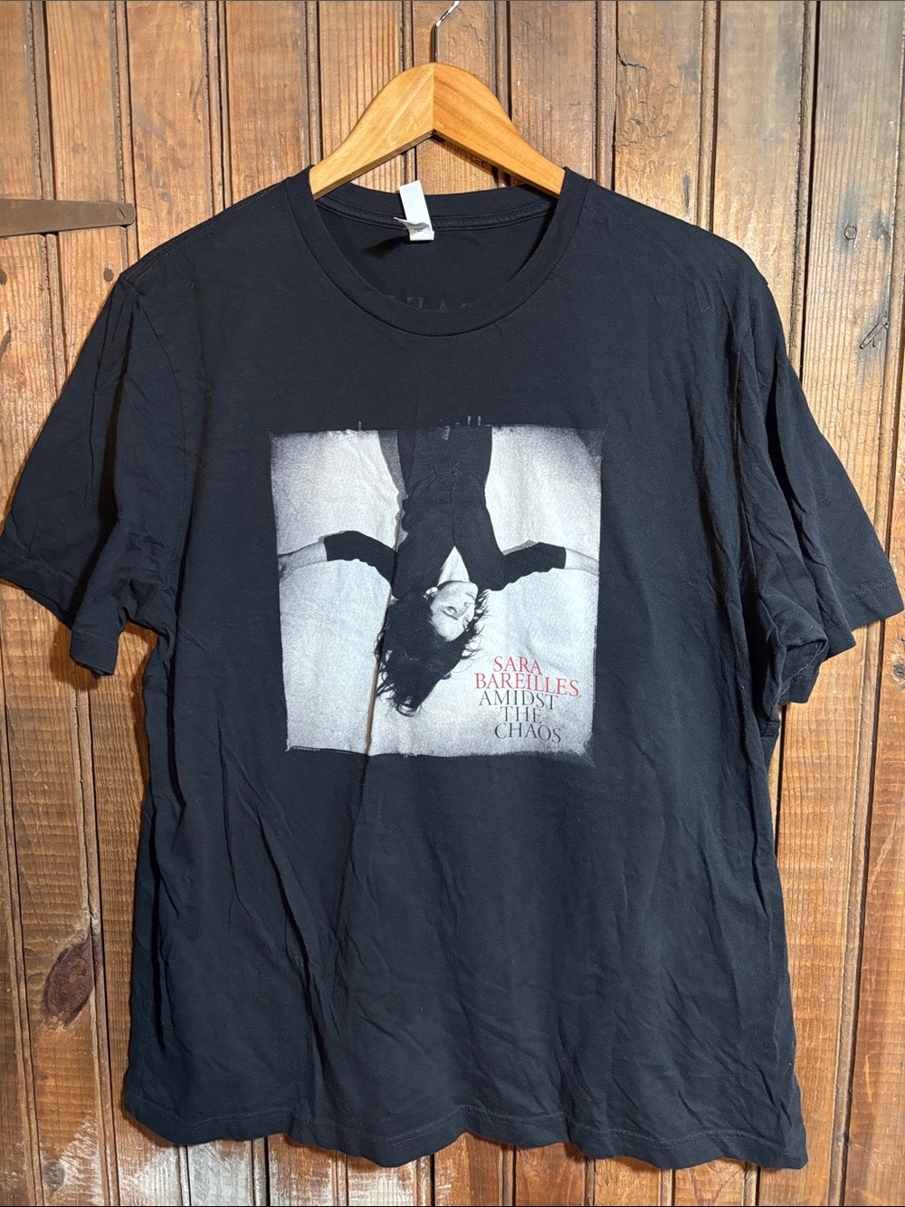 Sara Bareilles Tour Black Graphic T-Shirt - Album Artwork